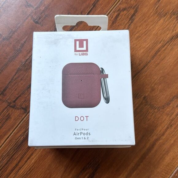 NWT U by UAG Silicone Case Shockproof Carabiner Dusty Rose AirPods Gen 1 & 2‎ - Picture 2 of 11
